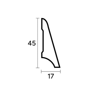 45 x 17 mm