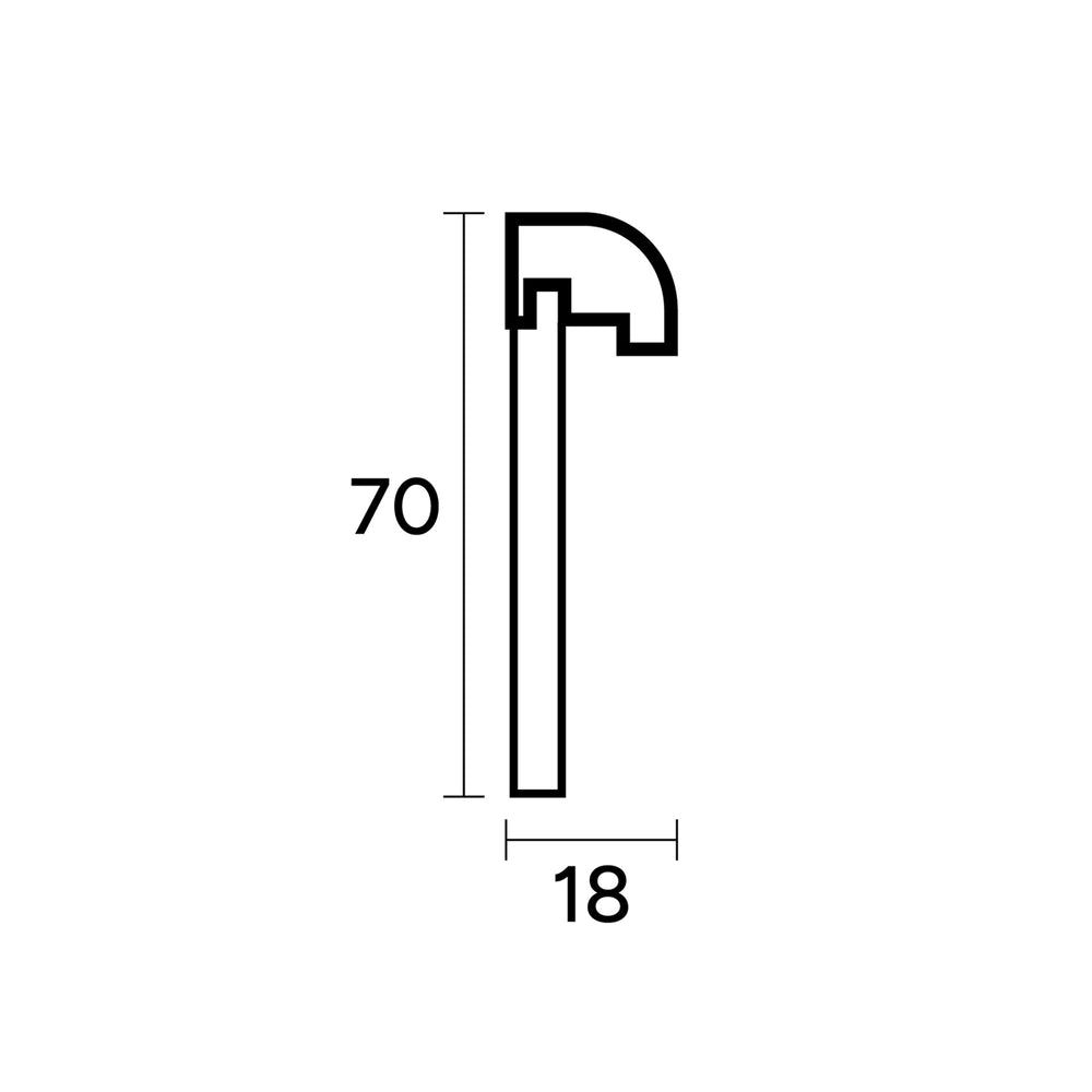 70 x 18 mm